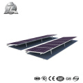 Bastidor de soporte de panel solar eléctrico de techo y suelo.
